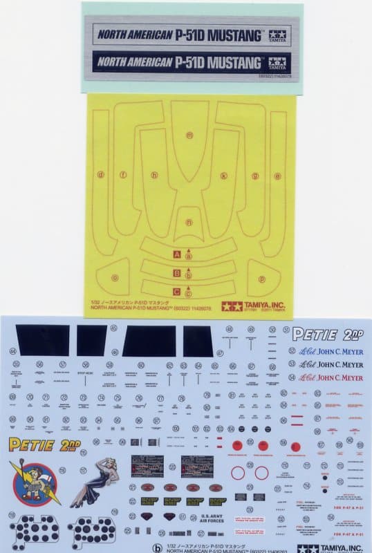 North American P-51D Mustang Tamiya 60322 - 132 Review-Decal-2 North American P-51D Mustang Tamiya 60322 - 132 Review-Decal-2