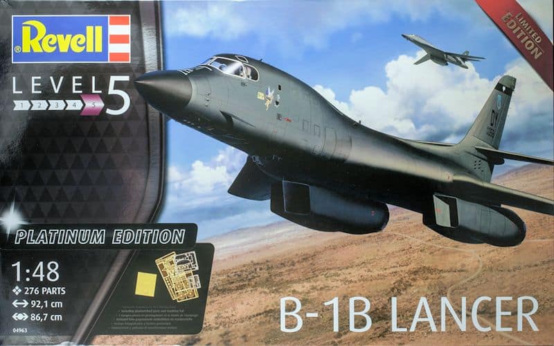 Revell 1-48 Rockwell B-1B Lancer Platinum Edition Review