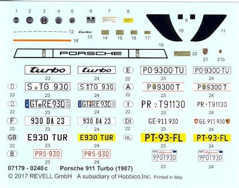 Revell Porsche 911 Turbo Decal Review-10 Revell Porsche 911 Turbo Decal Review-10