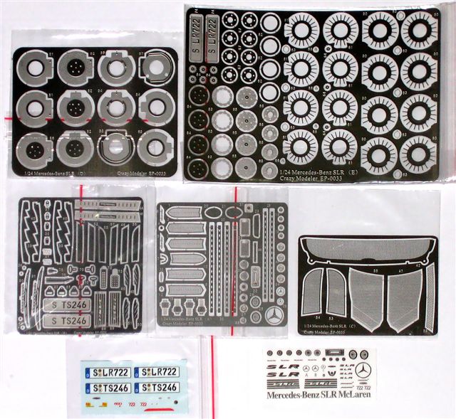 Tamiya Mercedes-Benz SLR McLaren Review-6 Crasy Modeler Photo Etch Parts for Mercedes-Benz SLR
