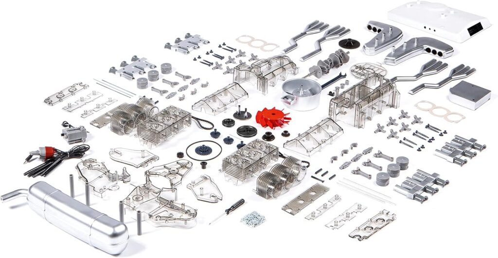 Franzis Porsche 911 Boxer Engine Model Kit - Porsche Museum Edition-5