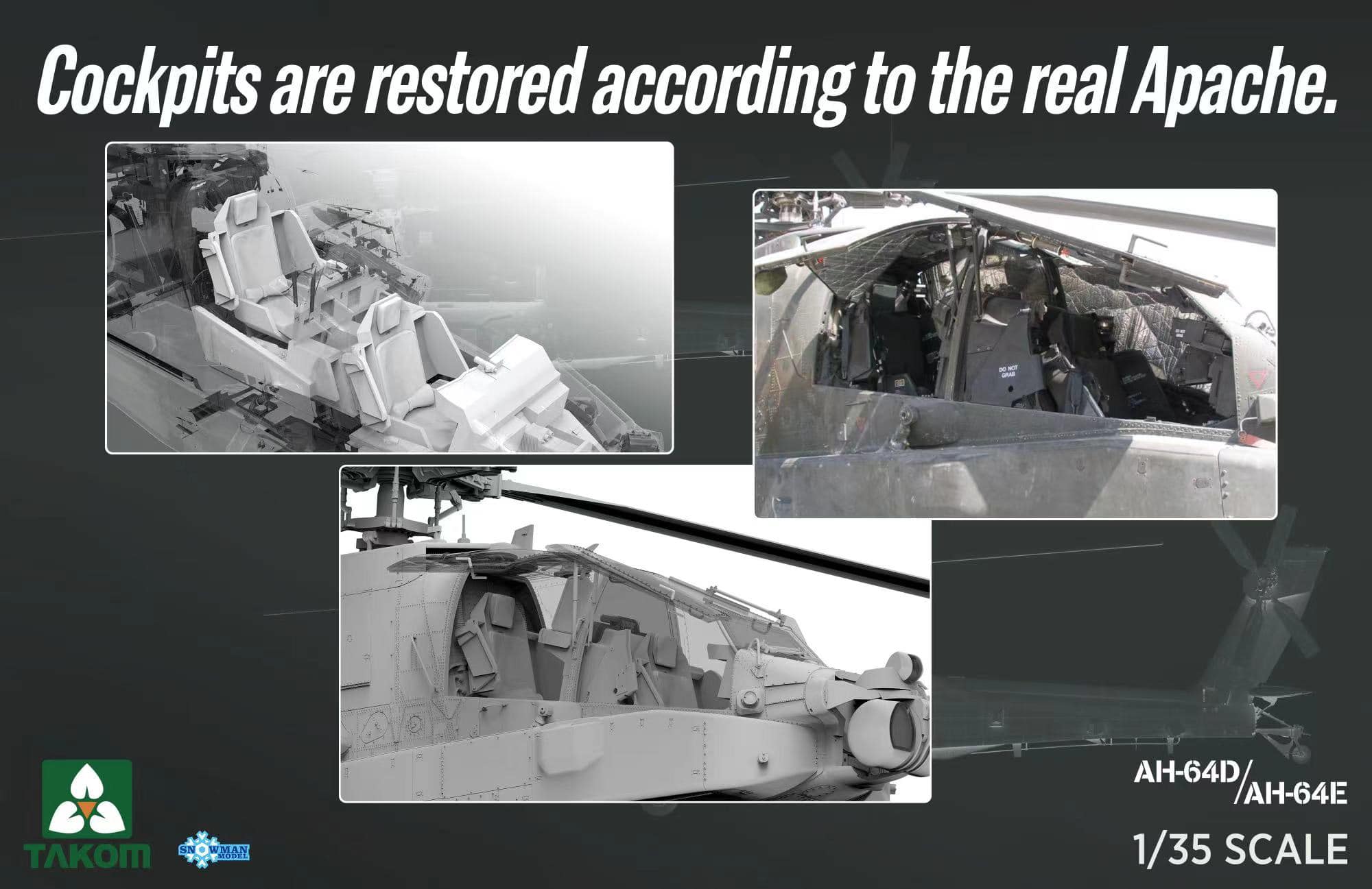 Here we are with the new details of Takom's Apache's cockpit