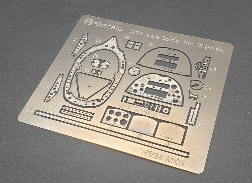Airfix 124 Scale Spitfire Mk.lXc PE Set Test