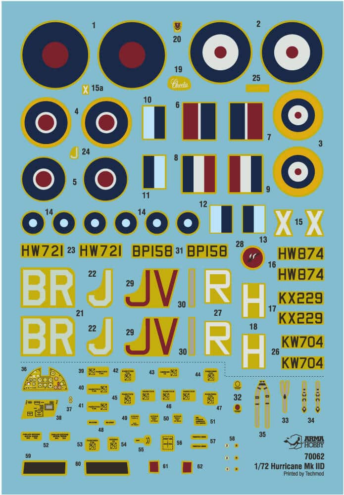 Arma Hobby Hurricane Mk.IID 172 Scale Preorder Decal