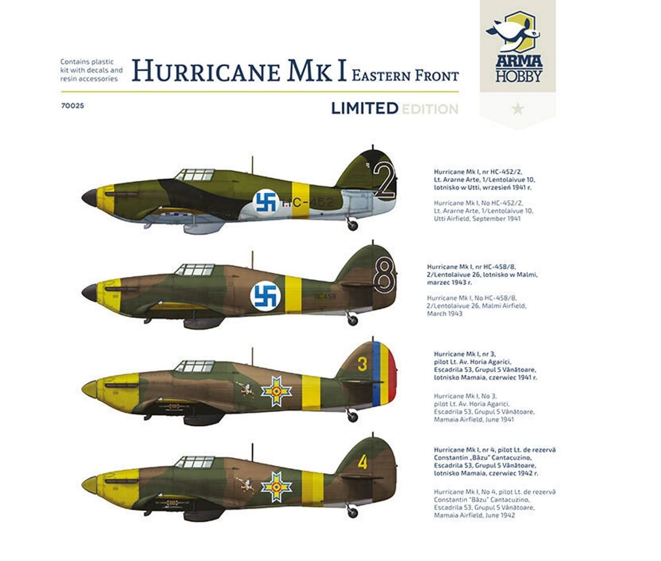 Arma Hobby Hurricanes MK I Paint and Marking