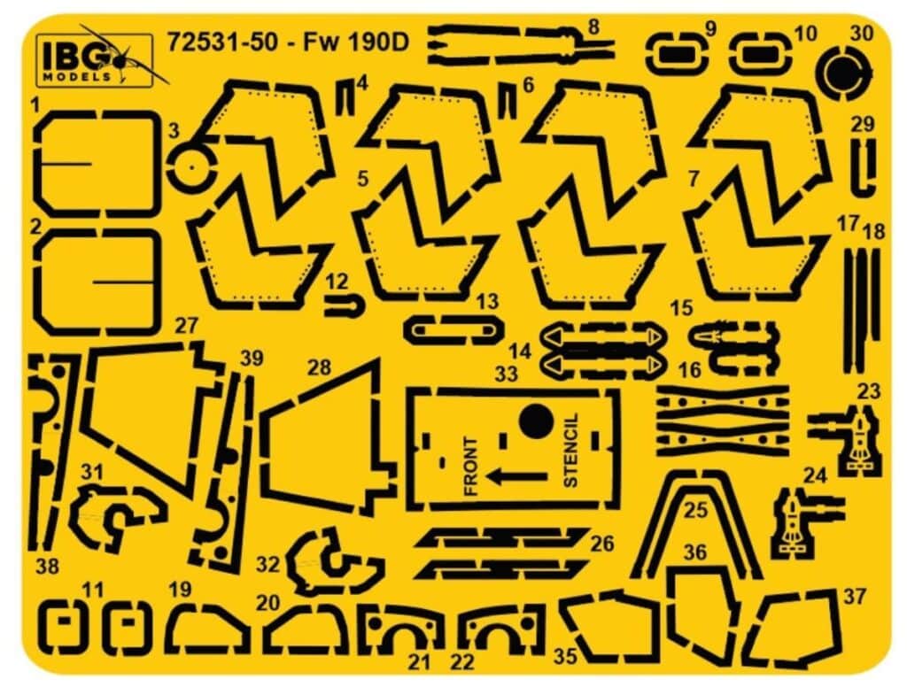 Fw 190D-13 Nordenham 172 scale PE set
