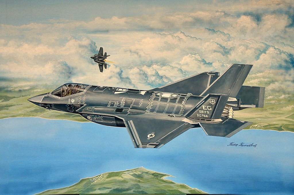 Trumpeter 132nd scale F-35A Lightning II Art