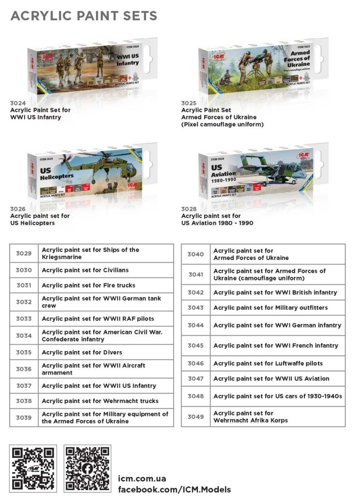 ICM Catalog 2023 Paint Sets