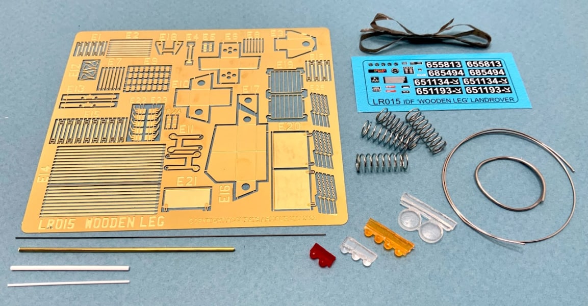 135-IDF-Special-Forces-Land-Rover-PE-Set,-Decals,-Clear-Parts-and-Metal-Parts