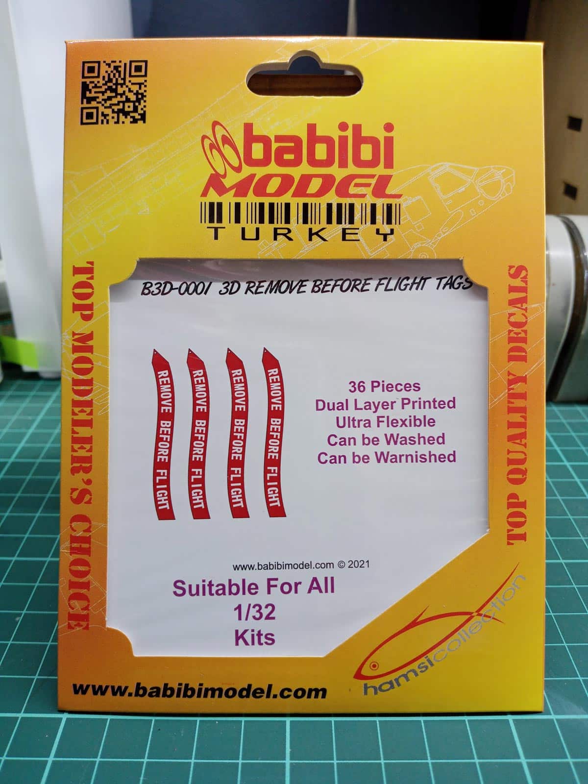 Remove Before Flight Streamers 3D Decal Set For All 1/32 Kits-1