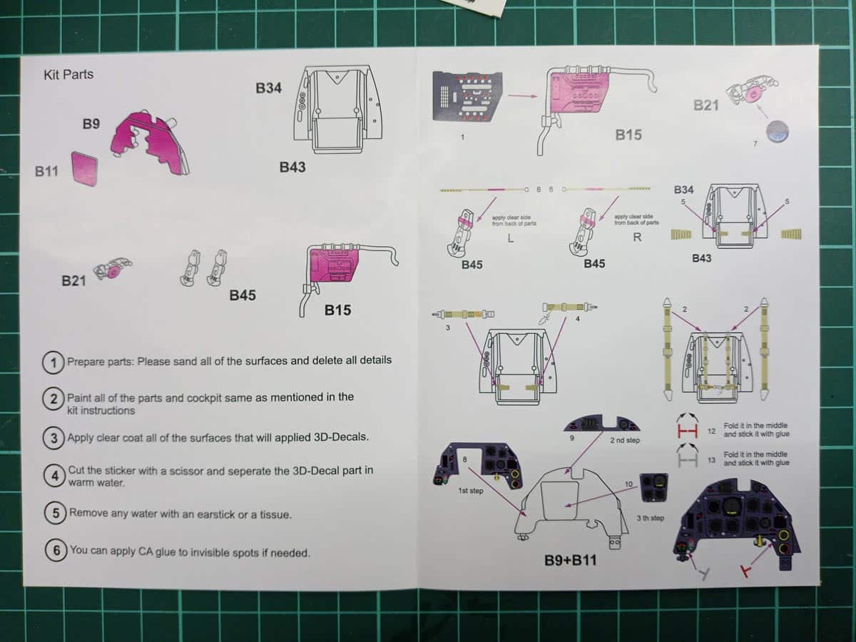 BF-109 G-6 LATE 3D Cockpit Detail Set. For 1/48 Tamiya Kits Detail-3