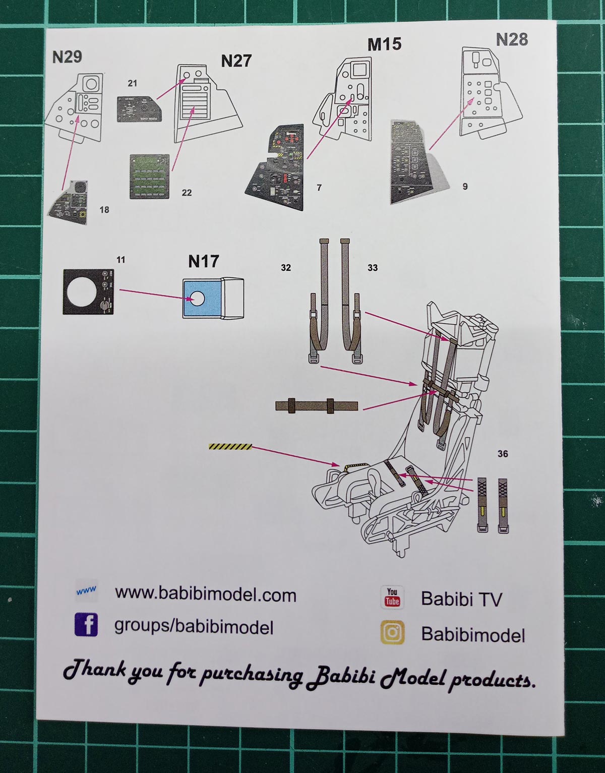 F-14D Tomcat 3D Cockpit Detail Set. For 1/48 Tamiya (61118) Kits Detail-4