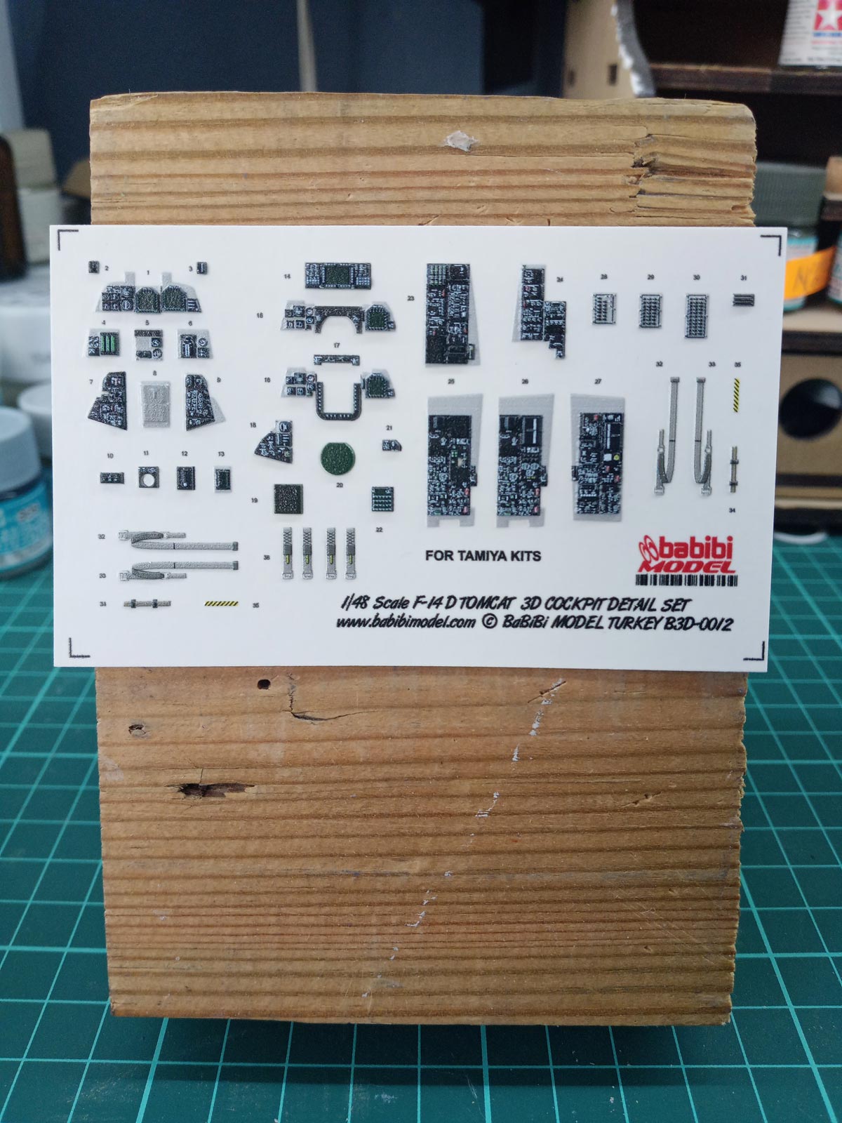 F-14D Tomcat 3D Cockpit Detail Set. For 1/48 Tamiya (61118) Kits Detail-5