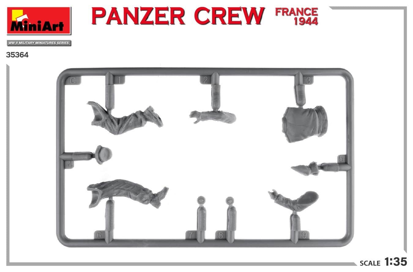 New 135 Panzer Crew Kit from MiniArt Sprue-1