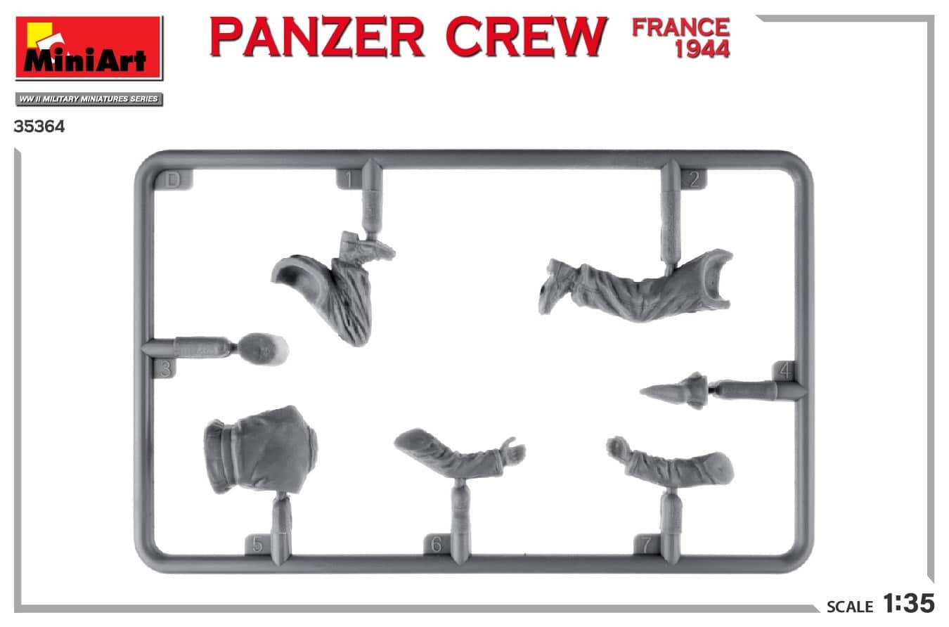 New 135 Panzer Crew Kit from MiniArt Sprue-2