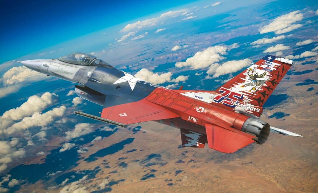 Kinetic Model 148 F-16C Block 30 Fighting Falcon Art