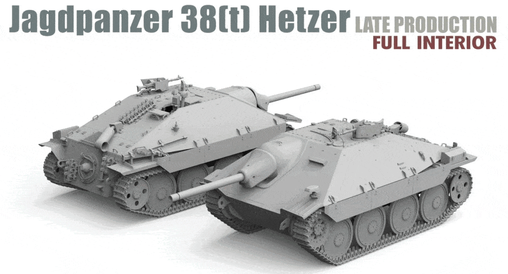 More details on the Early, Mid & Late Jagdpanzer 38 (t) w/full interior from Takom