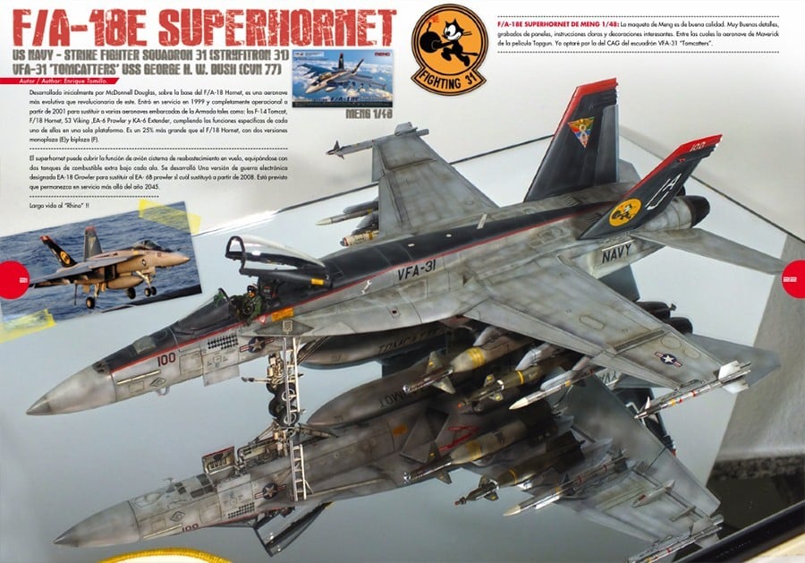 HobbyWorld Issue #257 FA-18E VFA-31 TOMCATTERS Enrique Tomillo