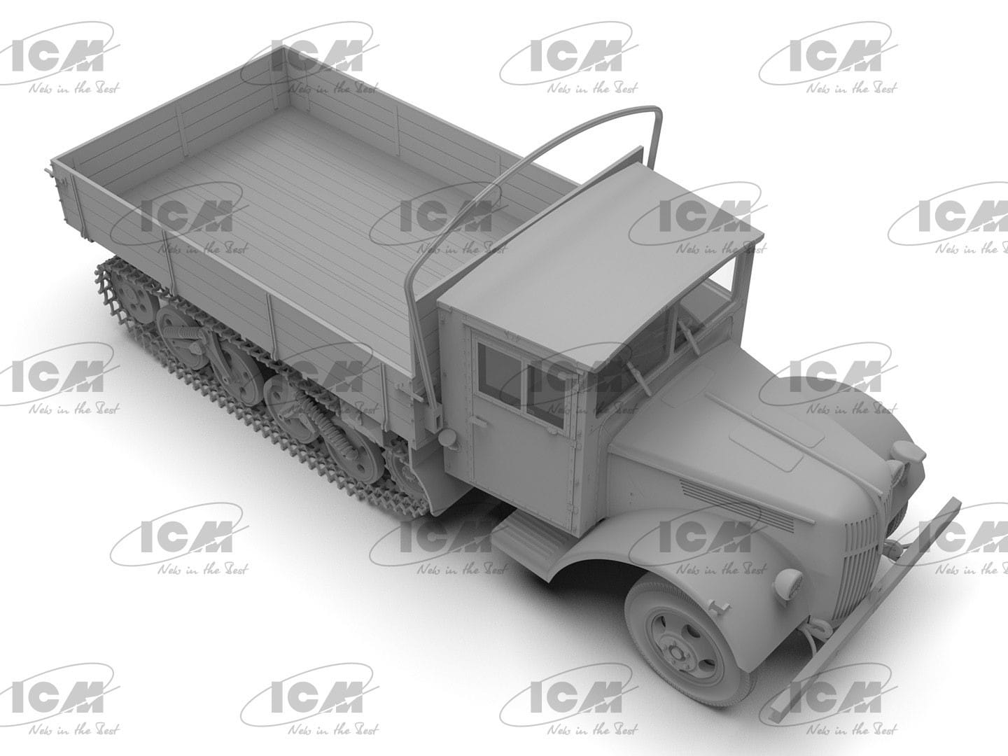 ICM V3000SSSM Maultier 'Einheitsfahrerhaus' WWII German Truck 135 Scale CAD-3