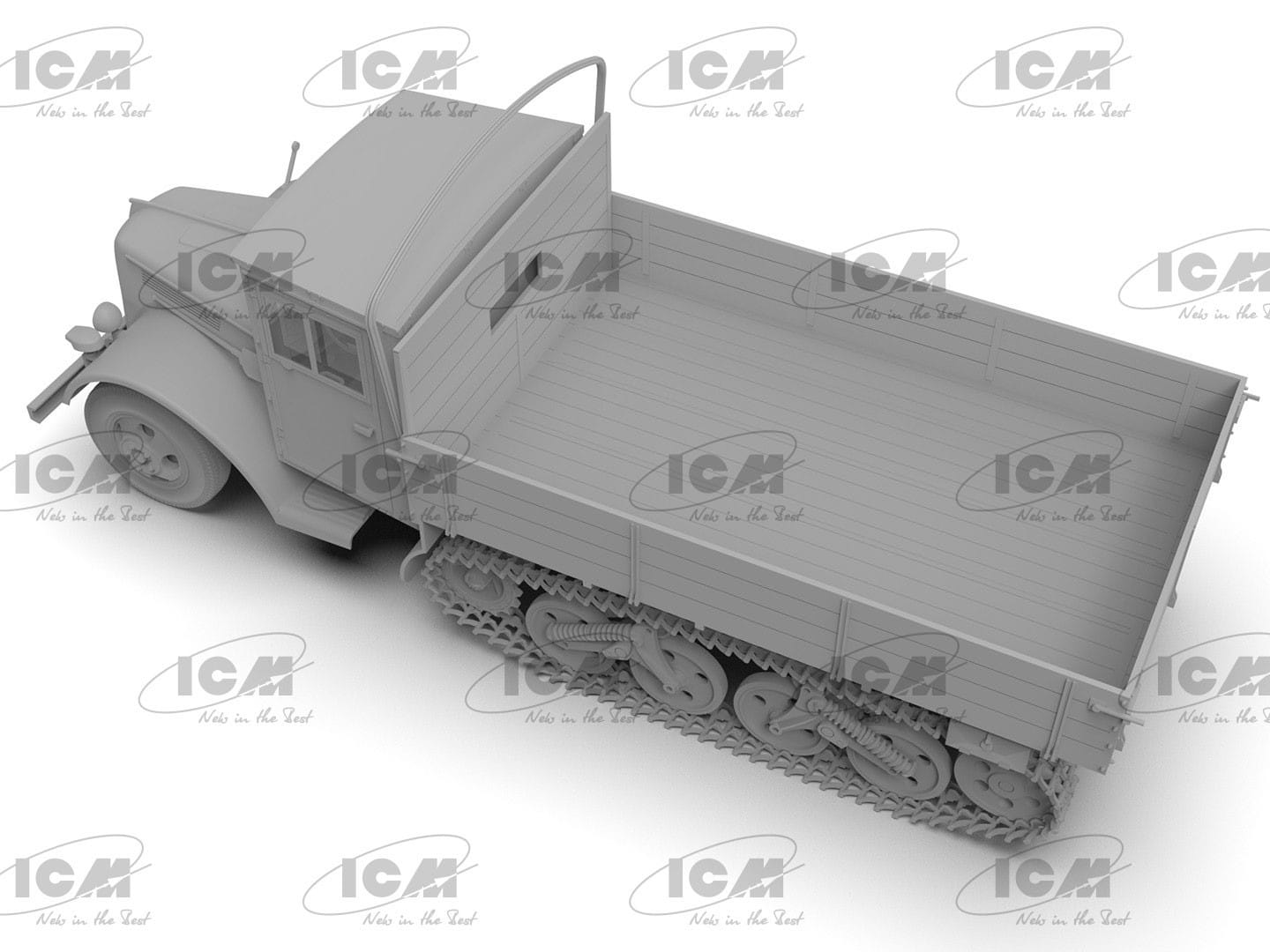 ICM V3000SSSM Maultier 'Einheitsfahrerhaus' WWII German Truck 135 Scale CAD-4