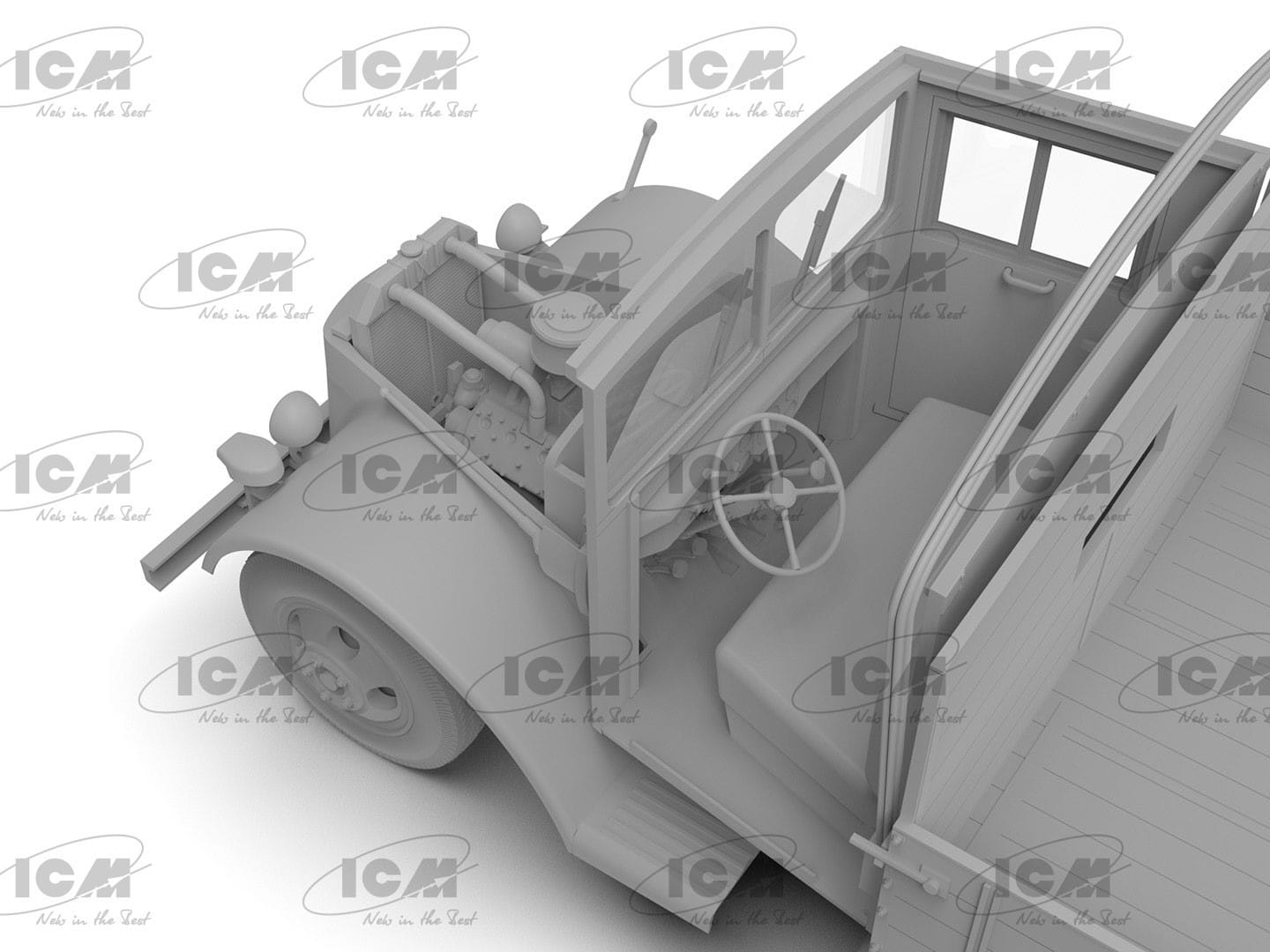 ICM V3000SSSM Maultier 'Einheitsfahrerhaus' WWII German Truck 135 Scale CAD-5