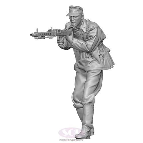 SOL Model Releases New 3D-Printed Figure Kits of WWII German MG34 and MG42 Gunners