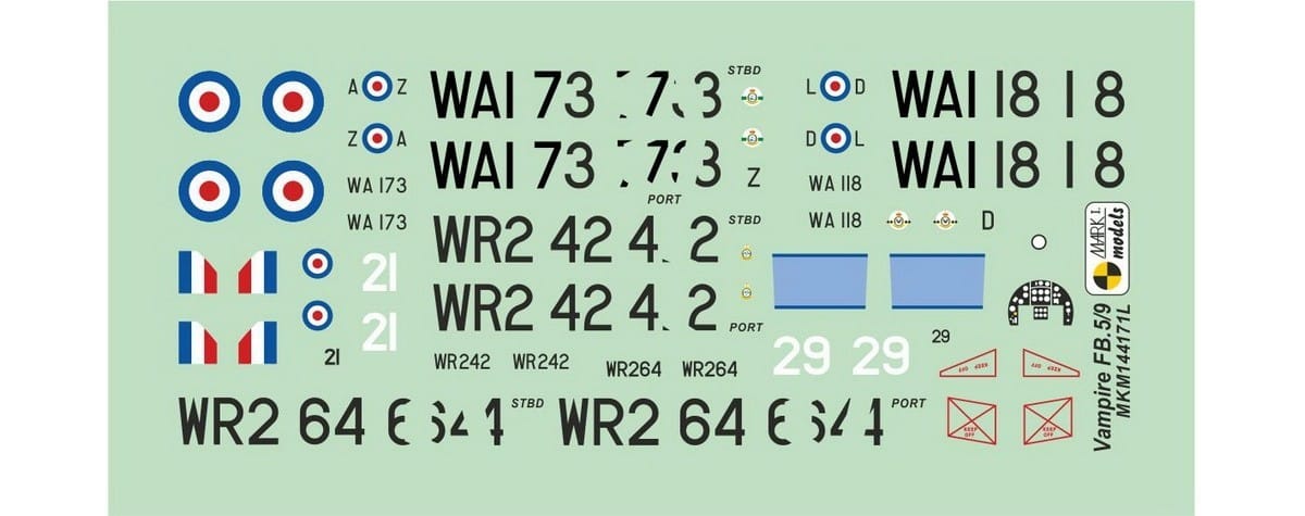Vampire FB Mk.5-9 October Reduce Decal