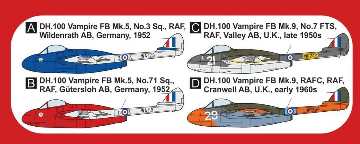 Vampire FB Mk.5-9 October Reduce Painting and Marking