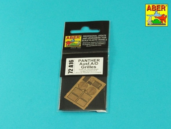 Aber Releases New 1-72 Scale German Panther PE Grill Set