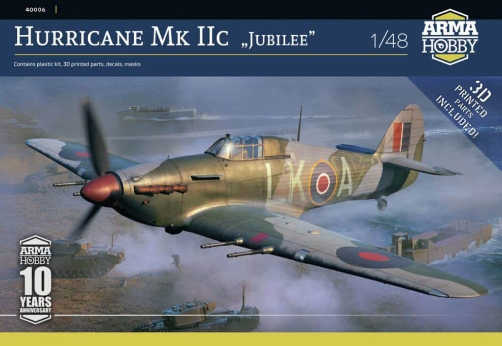 Arma Hobby Hurricane Mk IIc 'Operation Jubilee' Edition Planned Box Art