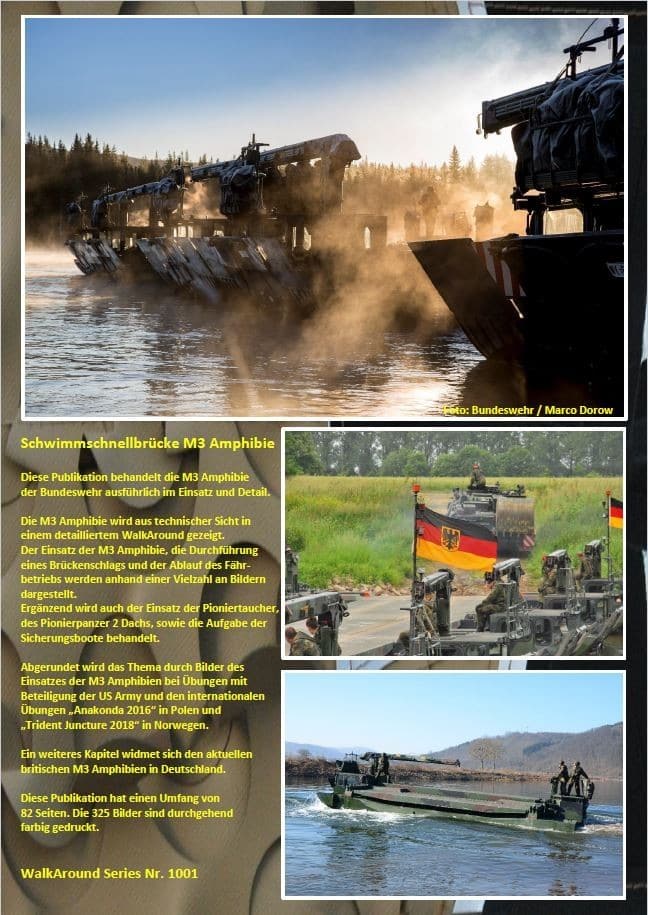 German Army M3 Amphibious Rig WalkAround & InAction Booklet Released Back Cover