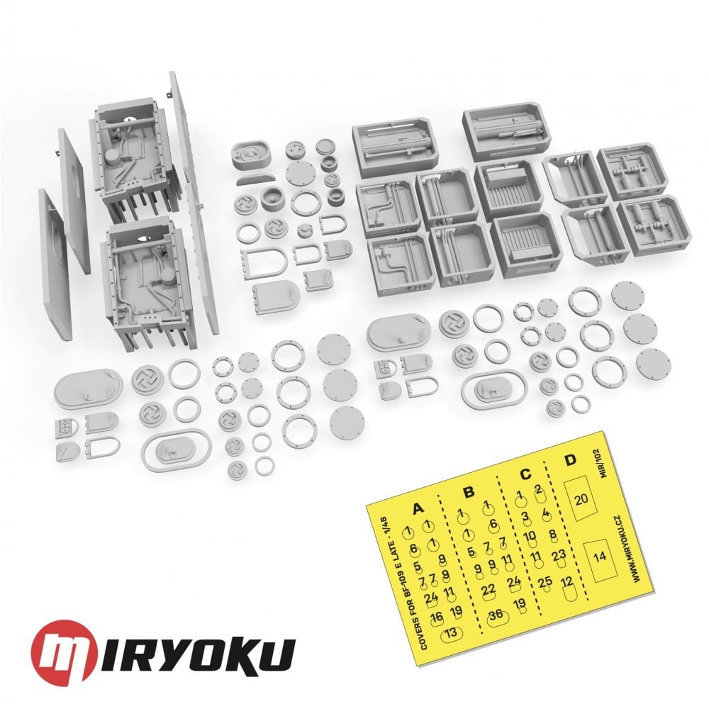 Miryoku Releases New Bf 109 Inspection Cover Sets MIR/102