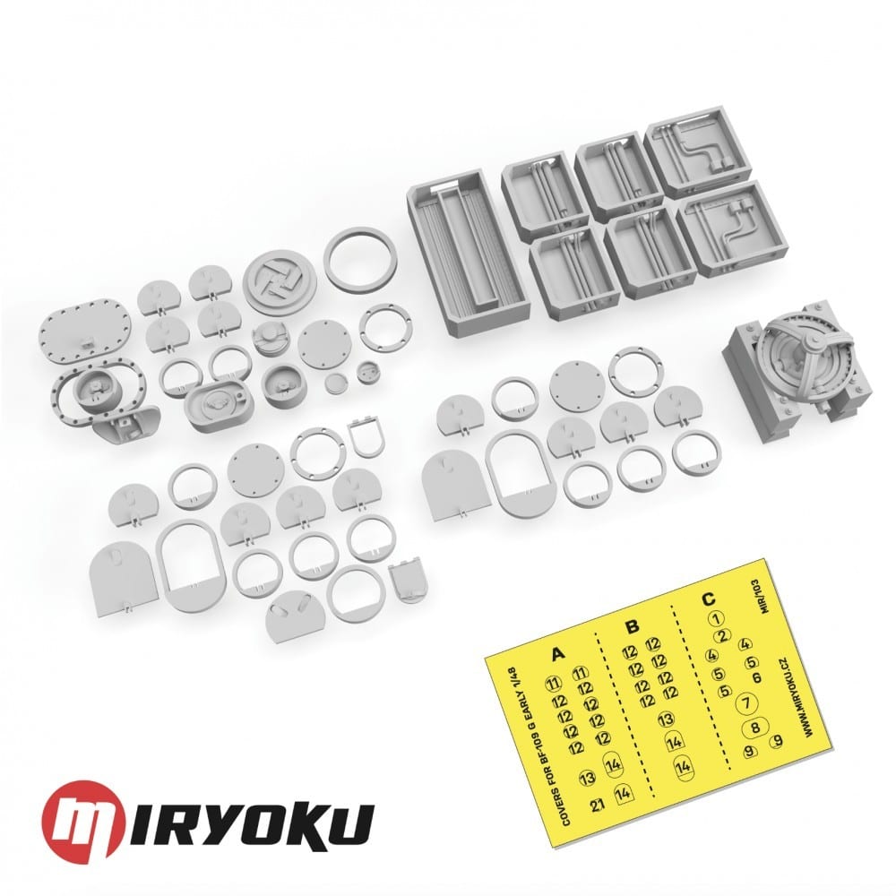 Miryoku Releases New Bf 109 Inspection Cover Sets MIR/103