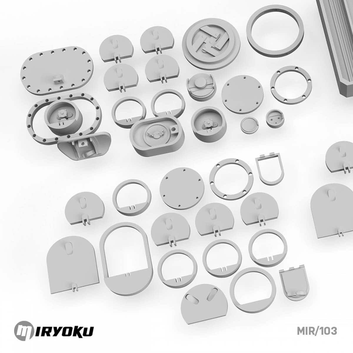Miryoku Releases New Bf 109 Inspection Cover Sets MIR/103-2