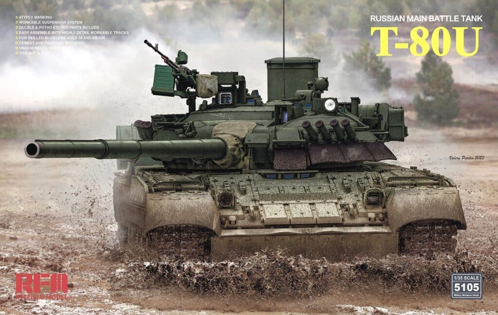New 135 T-80U from Rye Field Model Box Art