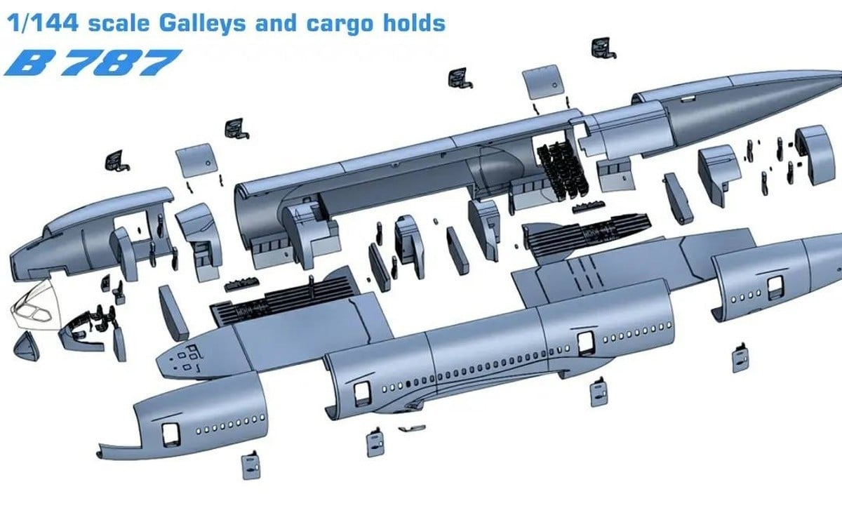 Rocast Models to Release Detailing Sets for Boeing 787 Dreamliner Internal in 1144 Scale-13