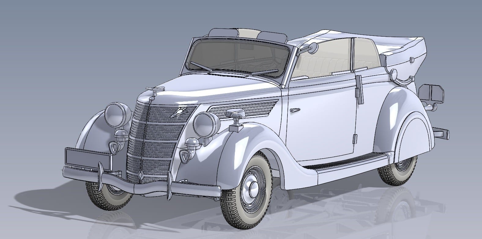 Roden Releases 135 Scale Ford V8-G81 Cabriolet Model CAD
