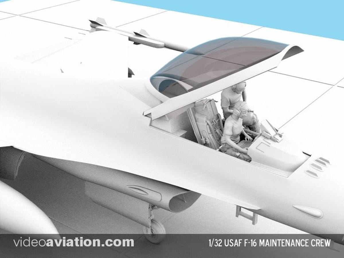 Videoaviation Releases 132 Scale USAF Maintenance Figures with Ladder-2