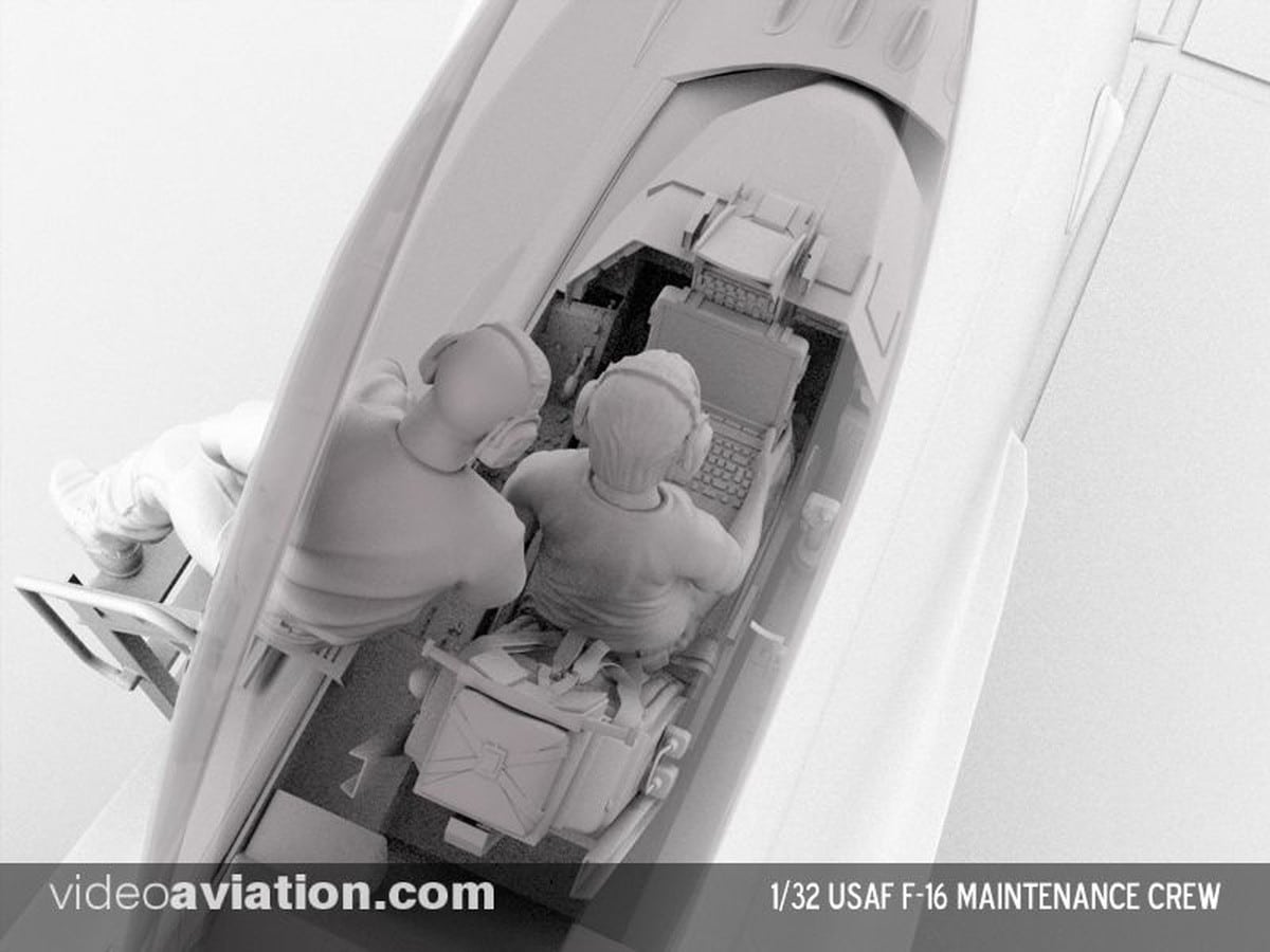 Videoaviation Releases 132 Scale USAF Maintenance Figures with Ladder-3