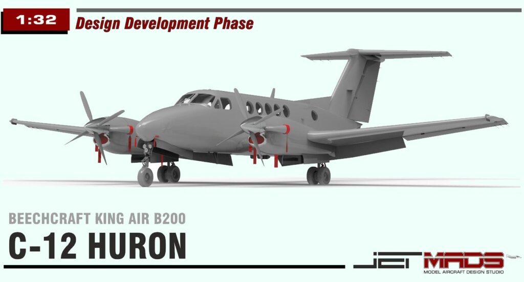 Jetmads to Release New 1:32 Scale Beechcraft King Air B200/C-12 Huron Kit