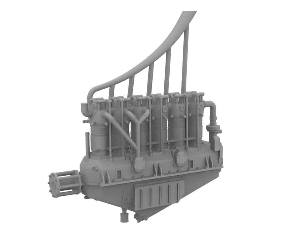 KatModel to Release Benz BZ IV Six-Cylinder Inline Engine Model Kit