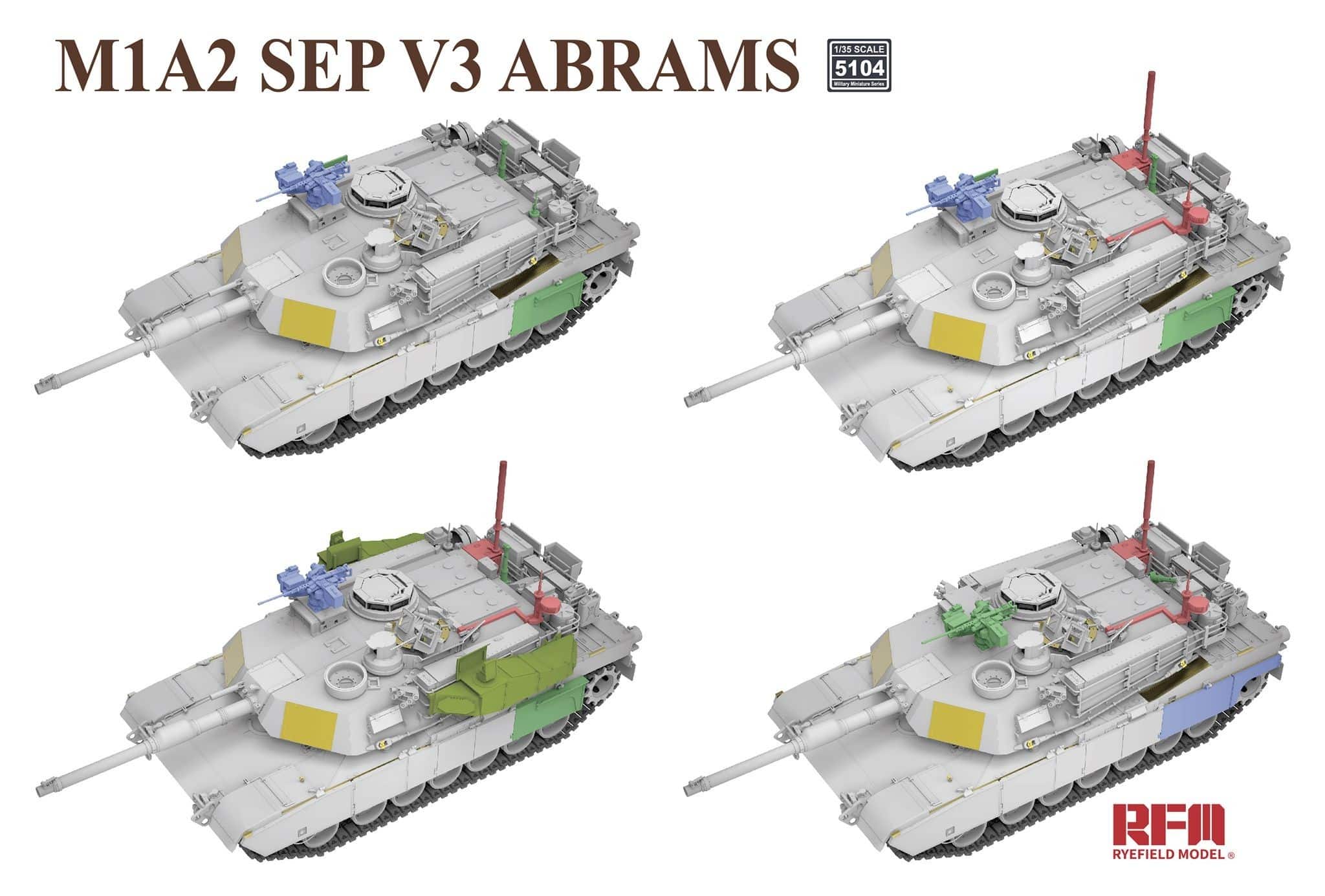 New M1A2 SEP V3 Abrams Parts