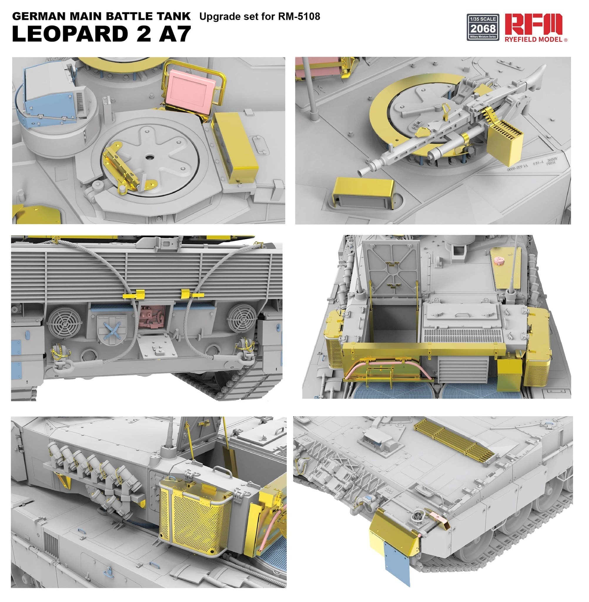 RM-2068 Upgrade set for Leopard 2A7 PE Parts