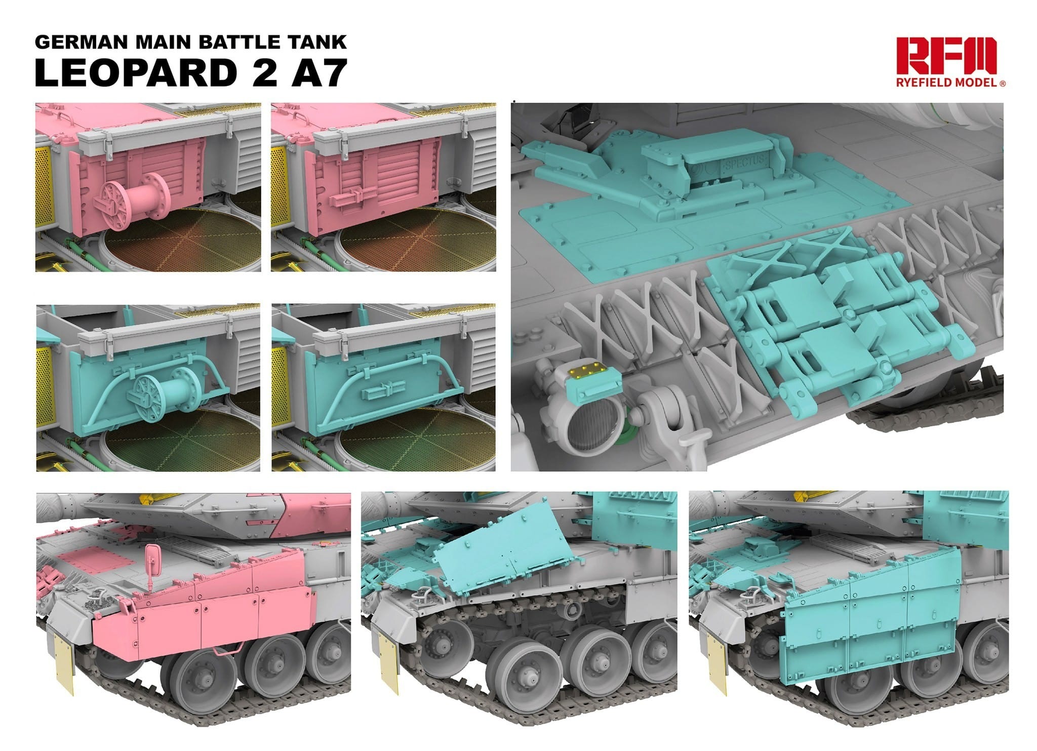 RM-5108 Leopard 2A7 Parts-3