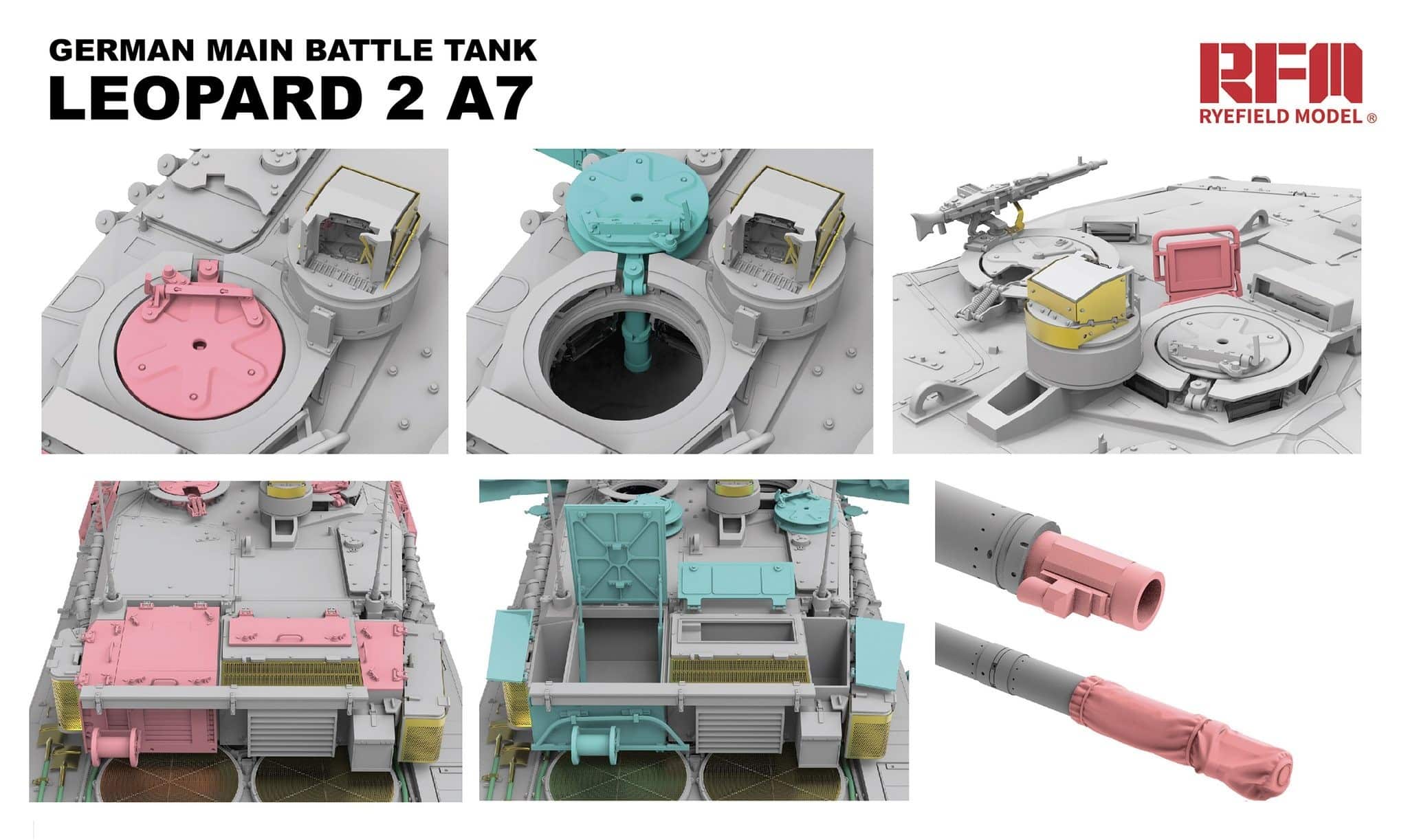 RM-5108 Leopard 2A7 Parts