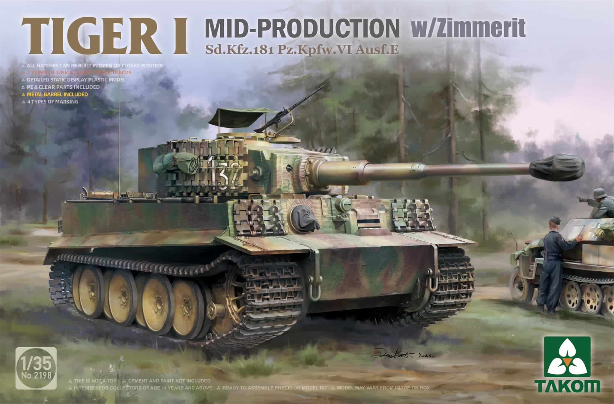 Takom released Tiger 1 MID-Production Box