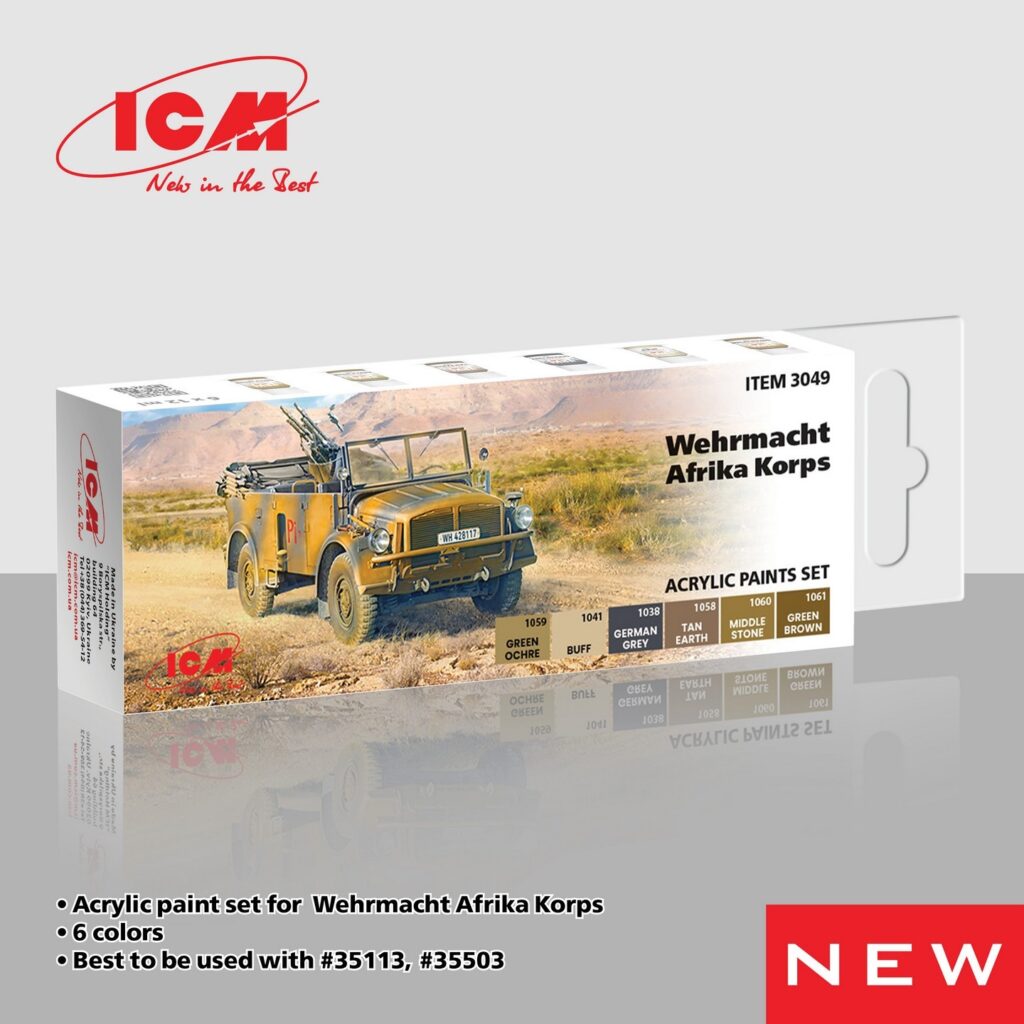 SOON ON SALE! Acrylic paints set for Wehrmacht Afrika Korps