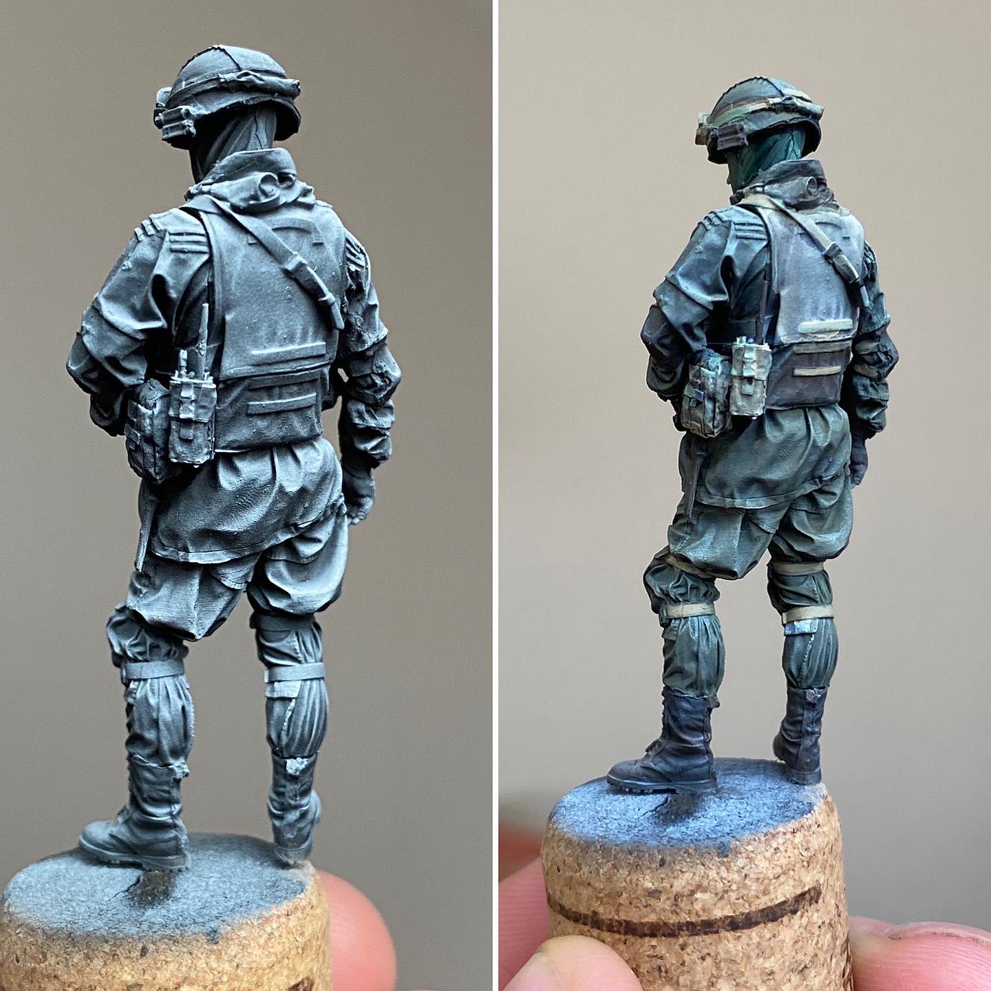 Painting Models with Acrylic Paint - Figure painting, 1/35 scale. . Used vallejo acrylics and (partially) oils....