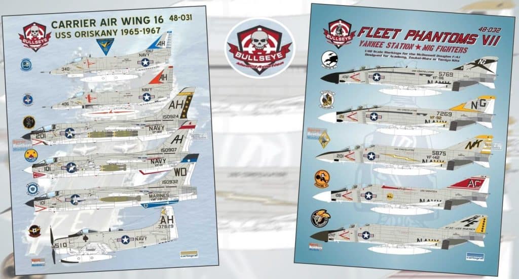 US Navy & Marines Carrier Wing Decal Sets Released
