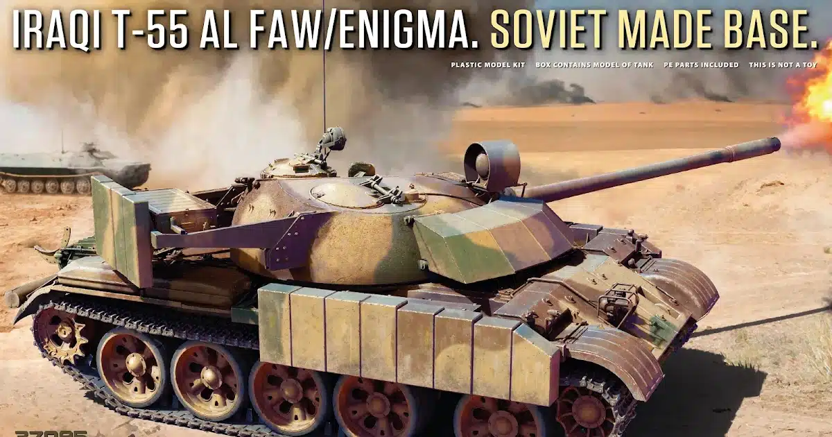 MiniArt's 35th scale T-55 Iraqi T-55 AL FAW/Enigma. Soviet Made Base
